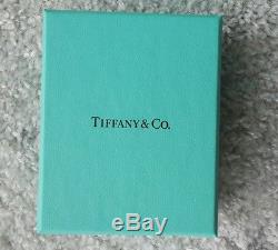 New Tiffany & Co sterling silver amazonite bead bracelet mini heart tag 7.5