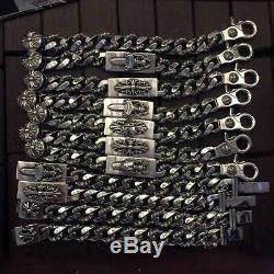 ORDER Authentic CHROME HEARTS 925 Sterling Silver Thick Bracelet COLLECTION