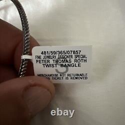 Peter Thomas Roth Twist Bangle Bracelet In Sterling Silver 225.00