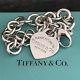 Please Return To Tiffany & Co Sterling Silver Heart Tag Charm Bracelet 7.5