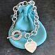 Please Return To Tiffany Sterling Silver Heart Tag Toggle Bracelet New Version