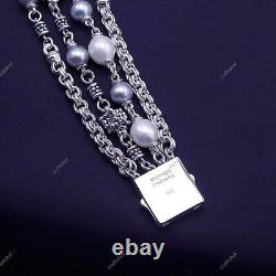 QVC Michael Dawkins Sterling Silver Rondel 7.25 Freshwater Pearl Bracelet