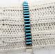 Ray Lastyano Sterling Silver Turquoise Needlepoint Cuff Bracelet 5.5 In Signed