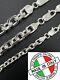 Real 925 Sterling Silver Anchor Cable Chain / Bracelet Rolo Necklace 4-8mm Italy