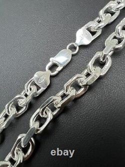 Real 925 Sterling Silver Anchor Cable Chain / Bracelet Rolo Necklace 4-8mm Italy