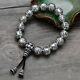 Real 925 Sterling Silver Bracelet Link Chain Beads Lection Om-mani-padme-hum Men