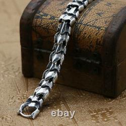 Real 925 Sterling Silver Bracelet Link Chain Whole Dragon