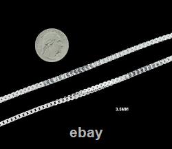 Real SOLID 925 Sterling Silver FRANCO BOX LINK CHAIN Necklace or Bracelet UNISEX