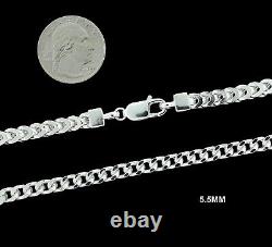 Real SOLID 925 Sterling Silver FRANCO BOX LINK CHAIN Necklace or Bracelet UNISEX