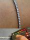 Real Silver 2mm Tennis Bracelet Moissanite Vvs D Gra Certified Mens Ladies Iced