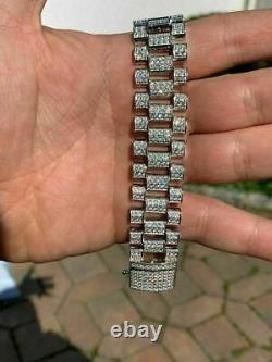 Real Solid 925 Sterling Silver 20mm Big Presidential Watch Band Bracelet HEAVY