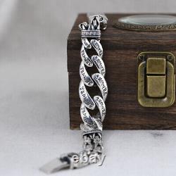 Real Solid 925 Sterling Silver Miami Cuban Link Chain Bracelet Jewelry 8.3