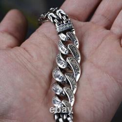 Real Solid 925 Sterling Silver Miami Cuban Link Chain Bracelet Jewelry 8.3