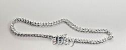 Real Solid 925 Sterling Silver Miami Cuban Men Boys Chain Bracelet Italy Jargod