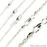 Real Solid Sterling Silver Diamond Cut Rope Chain Mens Boys Bracelet Or Necklace