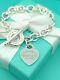 Return To Tiffany & Co Sterling Silver Heart Tag Toggle Bracelet 8 Genuine