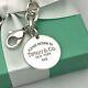 Return To Tiffany & Co. Round Tag Bracelet Charm 925 Sterling Silver Authentic