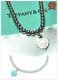 Return To Tiffany Sterling Silver Bead Bracelet Blue Enamel 6.5 Inch