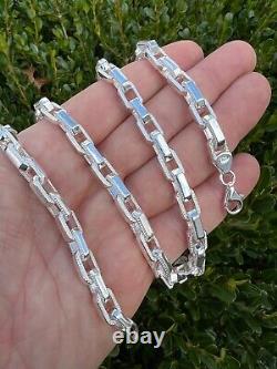 Rolo Hermes Link Real Solid 925 Sterling Silver 7mm Chain Necklace Or Bracelet