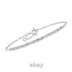 Ross-Simons 0.25 ct. T. W. Diamond Bracelet in Sterling Silver. 6.5 inches