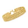 Ross-simons 18kt Gold Over Sterling 3-row Byzantine Bracelet