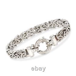 Ross-Simons Sterling Silver Medium Byzantine Bracelet