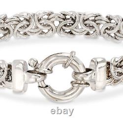 Ross-Simons Sterling Silver Medium Byzantine Bracelet