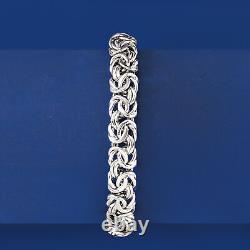 Ross-Simons Sterling Silver Medium Byzantine Bracelet