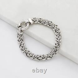 Ross-Simons Sterling Silver Medium Byzantine Bracelet