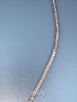 Round Bracelet in 925 Diamond Cut Shape Sterling Silver-not Diamonds