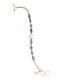 Samuel B Blue Topaz & Mabe Pearl Link Bracelet Toggle Clasp Sterling Silver New