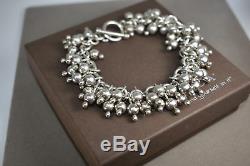 SILPADA Cha Cha. 925 Sterling Silver Ball Bead Toggle Clasp Bracelet B0919 SHINY