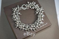 SILPADA Cha Cha. 925 Sterling Silver Ball Bead Toggle Clasp Bracelet B0919 SHINY