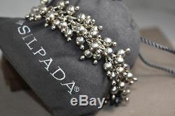 SILPADA Cha Cha. 925 Sterling Silver Ball Bead Toggle Clasp Bracelet B0919 SHINY