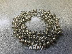 SILPADA Cha Cha. 925 Sterling Silver Ball Bead Toggle Clasp Bracelet B0919 SHINY