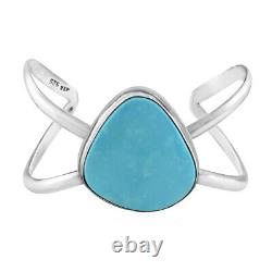 Santa Fe Style Ct 34 Turquoise Cuff Bracelet for Women Bangle 925 Silver Size 6