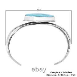 Santa Fe Style Ct 34 Turquoise Cuff Bracelet for Women Bangle 925 Silver Size 6