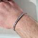 Simulated Diamond 8 Tennis Bracelet 925 Sterling Silver 17.00tcw Round Cut 5mm