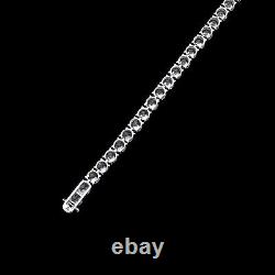 Simulated Diamond 8 Tennis Bracelet 925 Sterling Silver 17.00TCW Round Cut 5mm