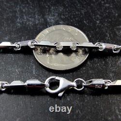Solid 925 Sterling Silver Italian HESHE Chain Bracelet or Necklace Made in Italy