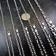 Solid 925 Sterling Silver Men's Italian Forzatina / Anchor / Cable Link Chain