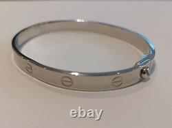 Solid Silver screw love bangle 925 with screwdriver Gents Ladies size bracelet