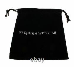 Stephen Webster Rayman 3 wrap grey leather bracelet with Oxidized Silver clasp