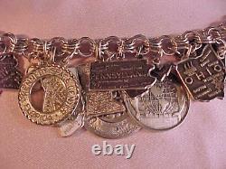 Sterling Charm Bracelet & 35 Charms Jacoby Bender