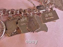 Sterling Charm Bracelet & 35 Charms Jacoby Bender