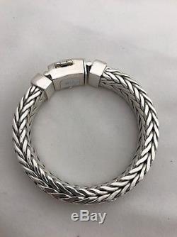 Sterling Silver. 925 HEAVY THICK 1/2 WIDE 10MM THICK WHEAT 9 Bracelet