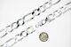 Sterling Silver 925 Men's Italy Figaro Chain Necklace Or Bracelet 7-34