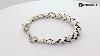 Sterling Silver Bali Hand Crafted Chain 7mm Graduated Bracelet Ab 6272 S