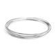 Sterling Silver Bangle Triple Russian Wedding Classic Bracelet Silverly