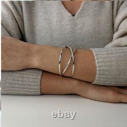 Sterling Silver Bangle Triple Russian Wedding Classic Bracelet Silverly